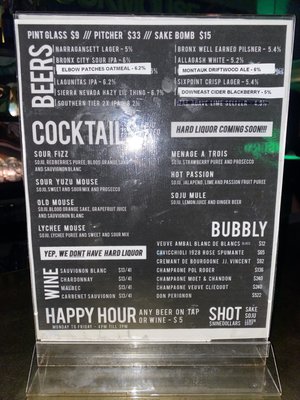 Menu photo 4 Sour Mouse New York, NY