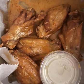 Upper Crust Pizza - Buffalo ranch wings; ate half already - Pizza Near Me - Milwaukee, Wisconsin