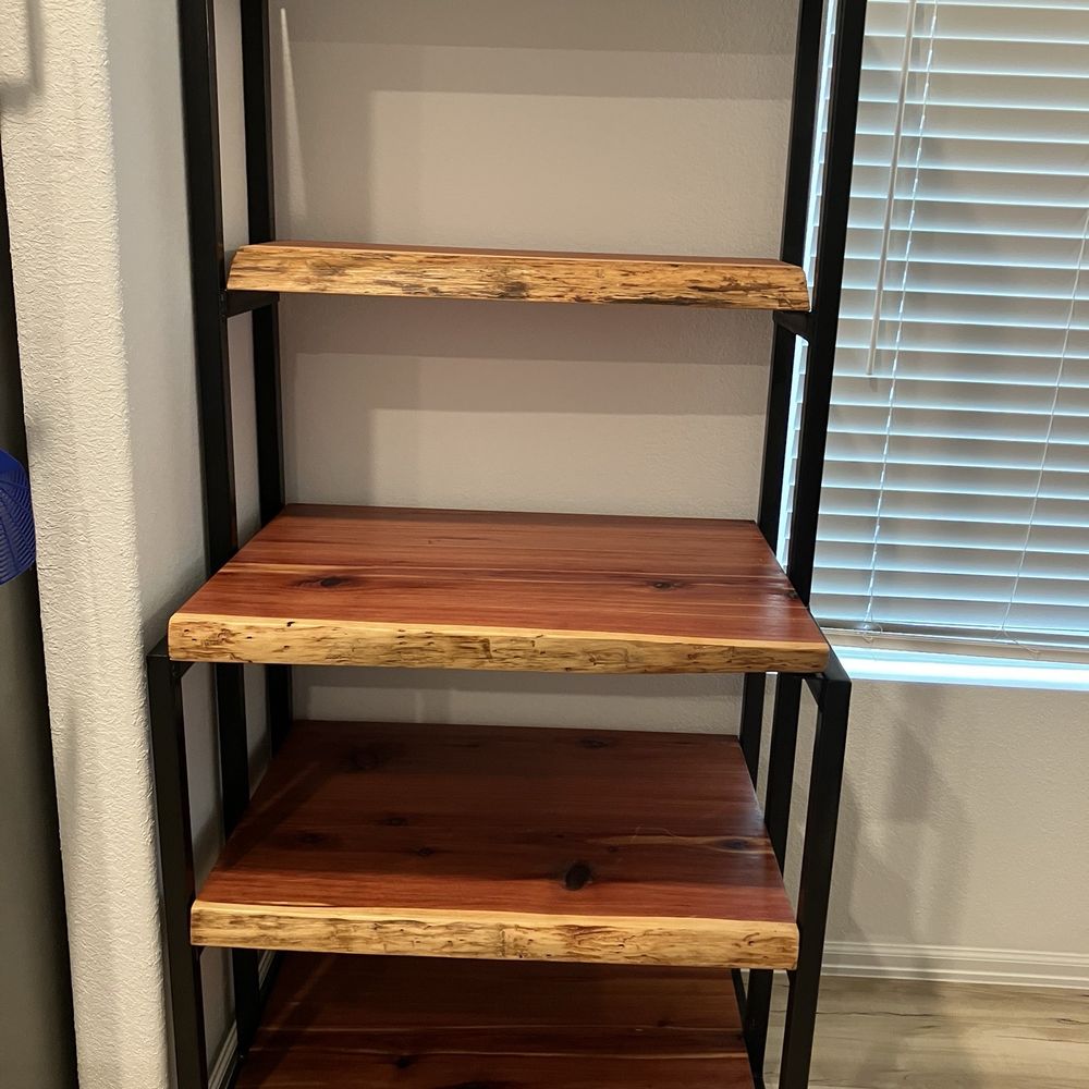 Piney Woods Custom Woodworks - Bakers Rack in Eastern Red Cedar - Furniture Stores Near Me - Tyler, Texas Piney Woods Custom Woodworks - Bakers Rack in Eastern Red Cedar - Furniture Stores Near Me - Tyler, Texas