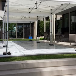 Party Hire Group - Pop up marquees with all white dance floor