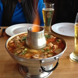 Thai Elephant - Tom Yum combination seafood. 4 stars will make you sweat!!