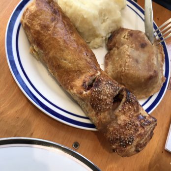 Stargazy - Clanger with a beef and onion pie with mash - British Near Me - Philadelphia, Pennsylvania