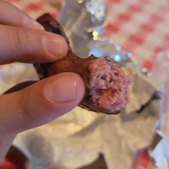 Black's BBQ - Really Skinny Sausages - Barbeque Near Me - San Marcos, Texas