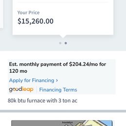 This is the quote from Mike Williams for the AC and Furnace. They use a 3rd party quoting website so their logo isn't on it.