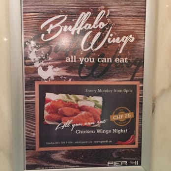 Pier 41 - every monday from 6PM chicken wings night - Bars Near Me - Zug, ZG