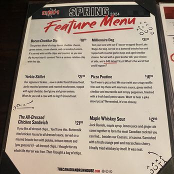 The Canadian Brewhouse - Menu - Sports Bars Near Me - St. Albert, Alberta The Canadian Brewhouse - Menu - Sports Bars Near Me - St. Albert, Alberta