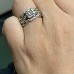 Kay Jeweler's - Completed wedding set, sized down to 5.5