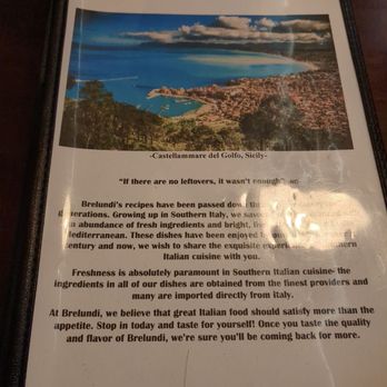 Brelundi - The story... - Italian Near Me - Waltham, Massachusetts