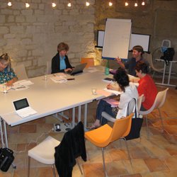 The Writer's Workshop - Teaching my Travel, Food and Wine Writing Class in St. Emilion,France.
