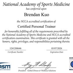 NASM CPT Certification