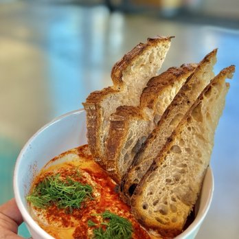 Cat & Cloud Coffee - Turkish Eggs Bowl (with yogurt, dill, and paprika) - Coffee & Tea Near Me - Santa Cruz, California Cat & Cloud Coffee - Turkish Eggs Bowl (with yogurt, dill, and paprika) - Coffee & Tea Near Me - Santa Cruz, California