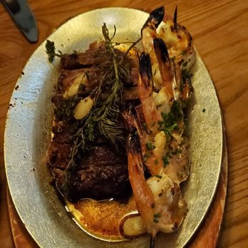 The Chop House Toledo - NY Strip Steak with add on jumbo shrimp - Steakhouses Near Me - Toledo, Ohio