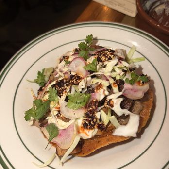 Odd Duck - pork belly chalupa: good - American Near Me - Austin, Texas