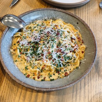 Ernest - uni "carbonara" lo mein, very rich and creamy - New American Near Me - San Francisco, California