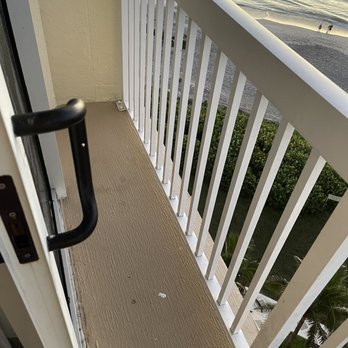 Hilton Melbourne Beach Oceanfront - The "balcony" to the left of the sliding glass door. - Hotels Near Me - Melbourne, Florida Hilton Melbourne Beach Oceanfront - The "balcony" to the left of the sliding glass door. - Hotels Near Me - Melbourne, Florida