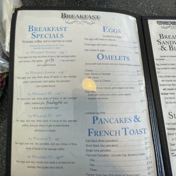 Walker's Diner - Breakfast menu 3/19/2022 - Diners Near Me - Farmville, Virginia Walker's Diner - Breakfast menu 3/19/2022 - Diners Near Me - Farmville, Virginia