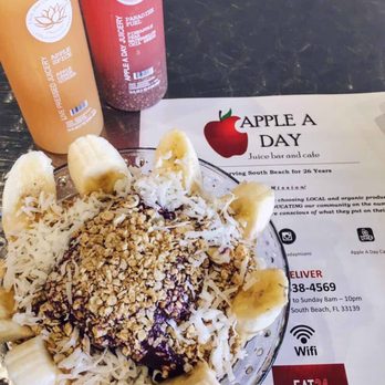 Apple A Day Cafe - Power fuel for our trip to Key West - Juice Bars & Smoothies Near Me - Miami Beach, Florida Apple A Day Cafe - Power fuel for our trip to Key West - Juice Bars & Smoothies Near Me - Miami Beach, Florida