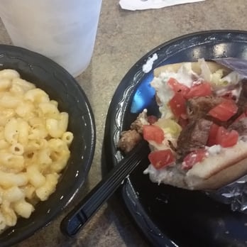 Nishie G's Cafe - Marinated steak pita and mac n cheese - Breakfast & Brunch Near Me - Rock Hill, South Carolina