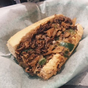Giorgino's - Half of the Works Cheesesteak. Full sandwich is $9.22 - Sandwiches Near Me - San Diego, California Giorgino's - Half of the Works Cheesesteak. Full sandwich is $9.22 - Sandwiches Near Me - San Diego, California