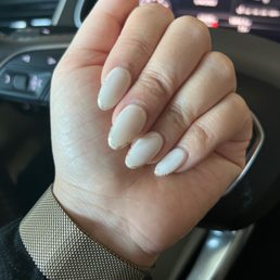 Simple vampire buff color with gold thin French