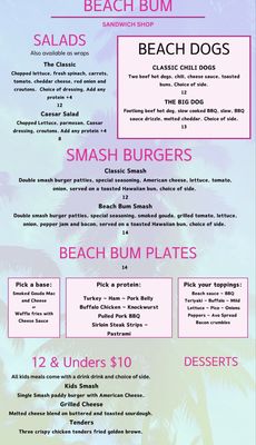 Menu photo 3 Beach Bum Sandwich Shop Virginia Beach, VA