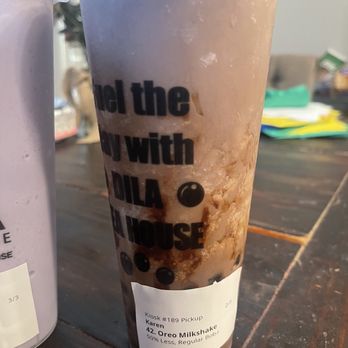 Dila Tea House - Oreo smoothie no boba - Bubble Tea Near Me - Stockton, California Dila Tea House - Oreo smoothie no boba - Bubble Tea Near Me - Stockton, California