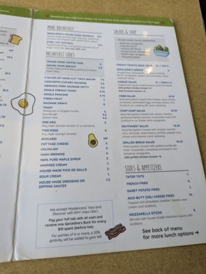 Menu photo 2 Geraldine's Counter Seattle, WA