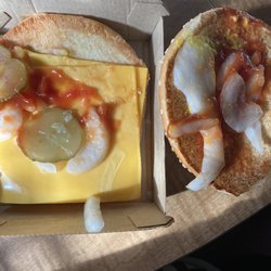 McDonald's - This is my quarter pounder. Guess what's missing.