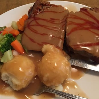 Home Restaurant - Meatloaf. Portion was huge and can be shared between two people - Canadian (New) Near Me - Hope, British Columbia