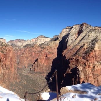 Angel's Landing - View front the top - Hiking Near Me - Springdale, Utah Angel's Landing - View front the top - Hiking Near Me - Springdale, Utah