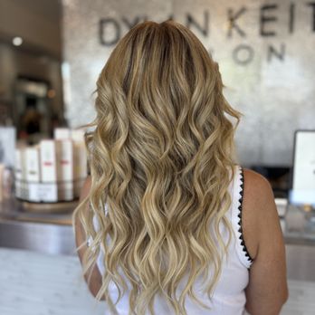 Dylan Keith Salon - Can you believe these are extensions - they look so natural.  Joli working his magic - Hair Salons Near Me - Burbank, California