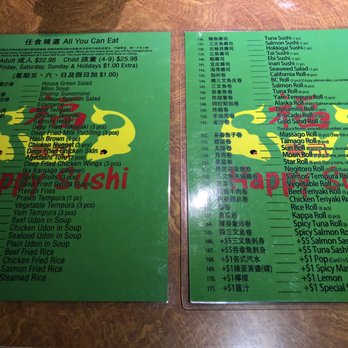 Happy Sushi - AYCE dinner menus~ (June 2023) - Japanese Near Me - Vancouver, British Columbia Happy Sushi - AYCE dinner menus~ (June 2023) - Japanese Near Me - Vancouver, British Columbia
