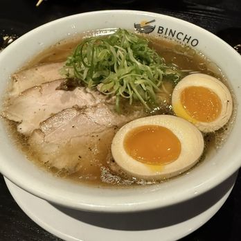 Bincho - Clear Tonkotsu with Egg - Ramen Near Me - Los Angeles, California