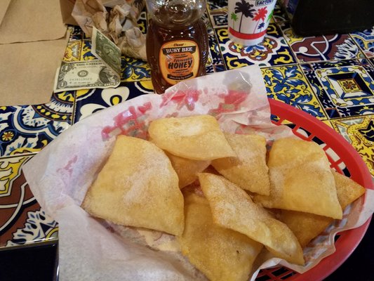 Photo of Rosa's Cafe & Tortilla Factory - Temecula, CA, United States. Sopapillas with a touch of honey = Yummy! $1.99