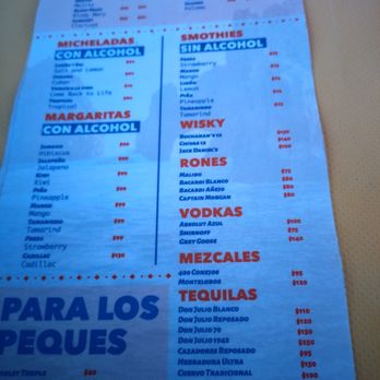 Los Claros - other half of the drink menu - Seafood Near Me - Cabo San Lucas, BCS Los Claros - other half of the drink menu - Seafood Near Me - Cabo San Lucas, BCS