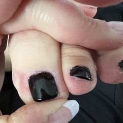 Thai Nail Spa - Super short, uneven, sloppy paint