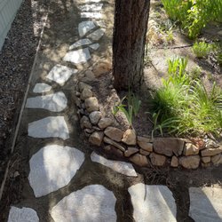 Victoria's Secret Garden - Flagstone steppingstones.