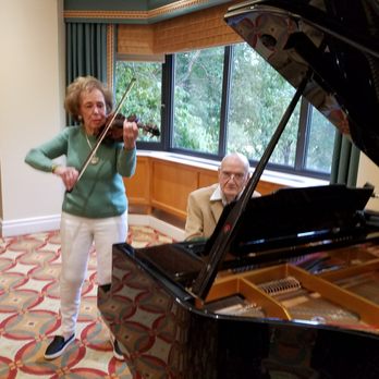 The Hallmark - My FIL and one of the residence's (on the violin) - Retirement Homes Near Me - Chicago, Illinois The Hallmark - My FIL and one of the residence's (on the violin) - Retirement Homes Near Me - Chicago, Illinois