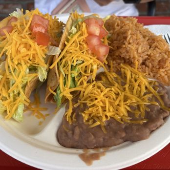 Mexicatessen - Hard shell taco plate. Delish! - Mexican Near Me - Monterey Park, California Mexicatessen - Hard shell taco plate. Delish! - Mexican Near Me - Monterey Park, California