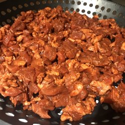 Zacatecas Market - This is their marinated Al Pastor Pork. It was amazing.