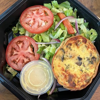 La Boulangerie Boul'Mich - Mushroom quiche with salad - Bakeries Near Me - Pinecrest, Florida La Boulangerie Boul'Mich - Mushroom quiche with salad - Bakeries Near Me - Pinecrest, Florida
