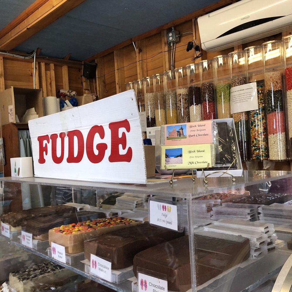 Chapel Sweets - a display of fudge - Candy Stores Near Me - Block Island, Rhode Island