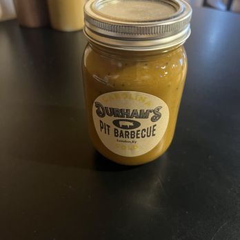 Durham’s Pit BBQ - Carolina Gold Sauce To Go Home with Me!! Yummy - Barbeque Near Me - London, Kentucky