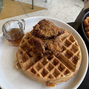 Cafe Americano - Spicy Chicken & Waffles* - American Near Me - Miami Beach, Florida Cafe Americano - Spicy Chicken & Waffles* - American Near Me - Miami Beach, Florida