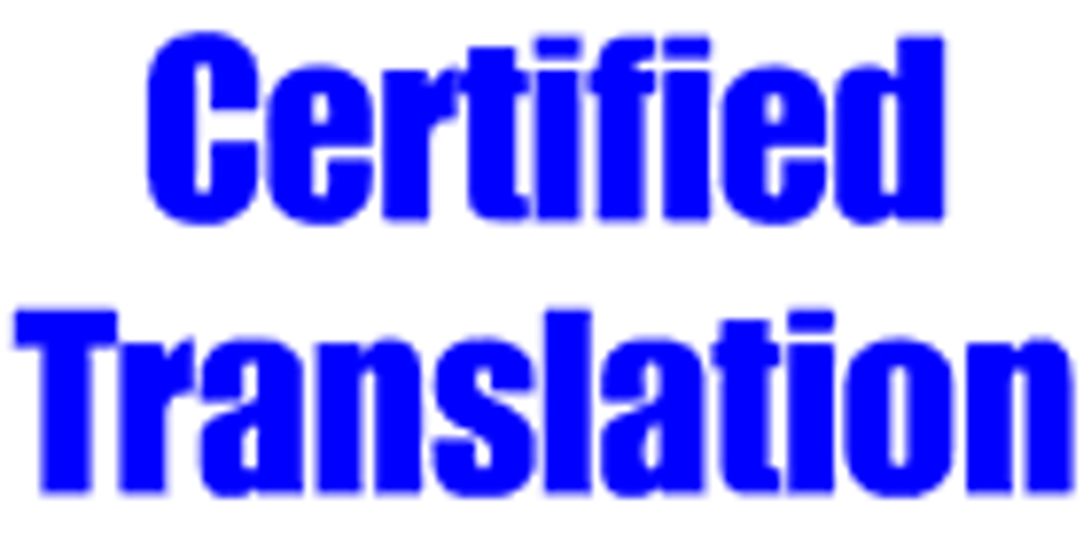 CERTIFIED TRANSLATION Updated August 2024 Waterloo, Ontario