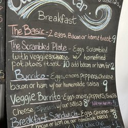Cafe del Mar - Breakfast menu