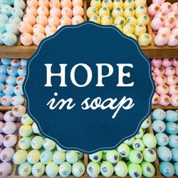Every month, we partner with a local non profit and give back 50% of the proceeds from the sale of our Hope in Soap bars