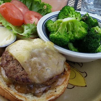 Sovereign - Cheddar Burger w Broccoli side - Gastropubs Near Me - Plainfield, Illinois