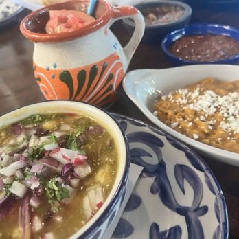 Barrio Queen - Too sweet Paloma, no kick posole, chorizo (flavorless) refried beans - Mexican Near Me - Phoenix, Arizona