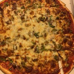 Pizanoz Pizza - Take out specialty pizza " Some Like It Hot" : Italian Beef & Hot Giardinera - Love it!!